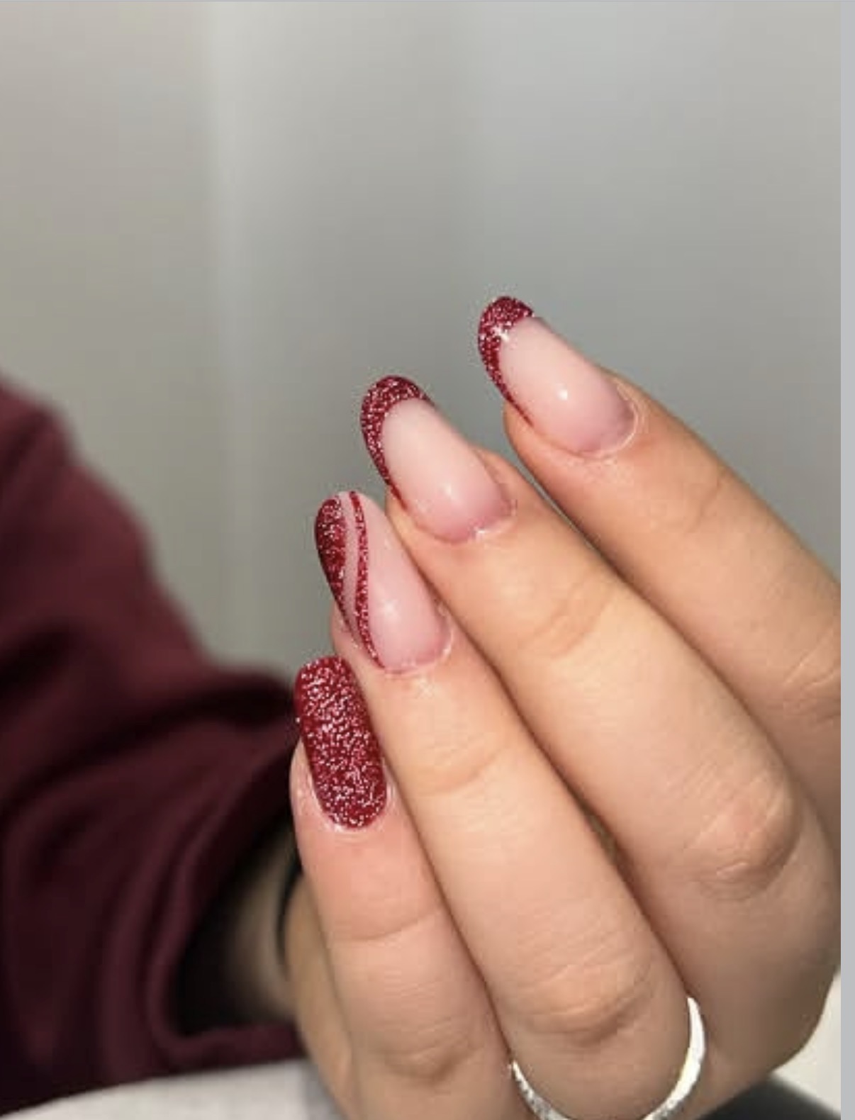 Risultato unghie - Red Glitter